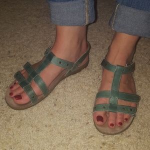 Green Taos Sandals